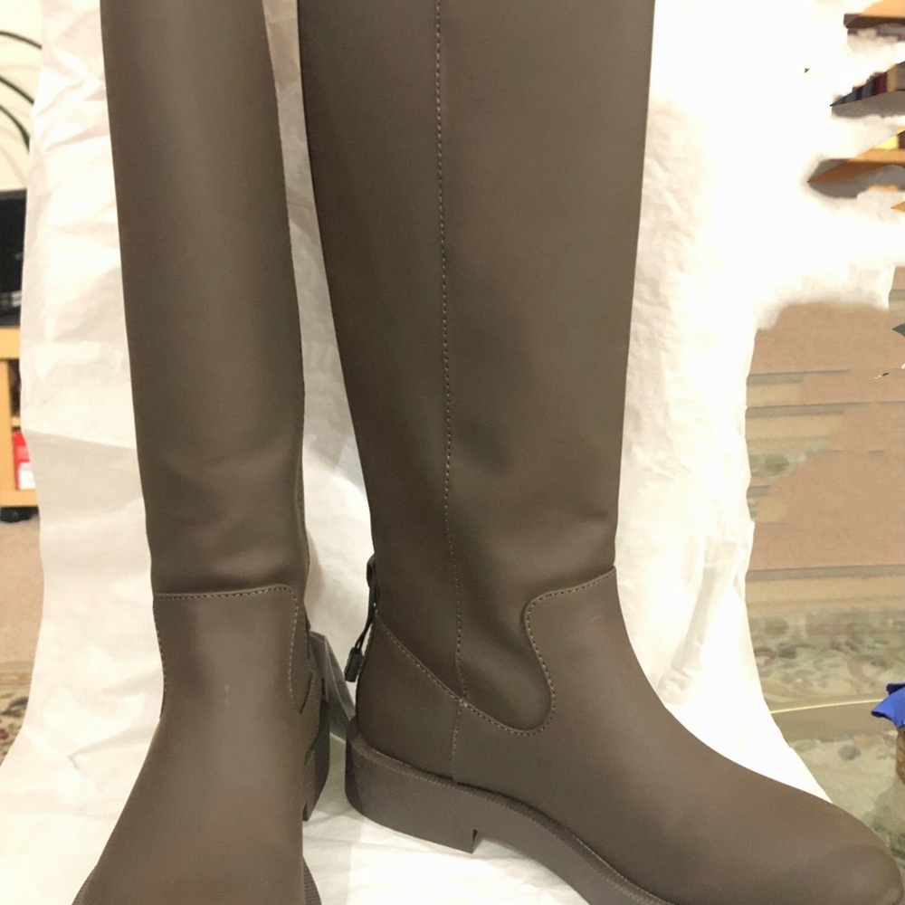 Zara Rubberized long boots